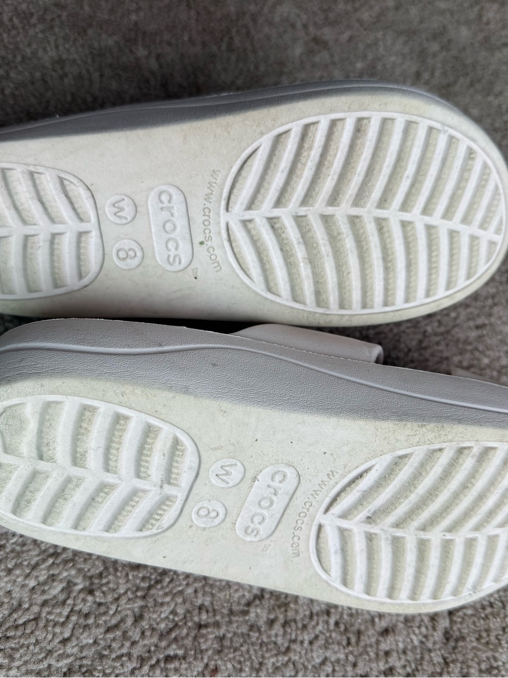 Crocs pale pink platform slides 8 - Picture 5 of 5